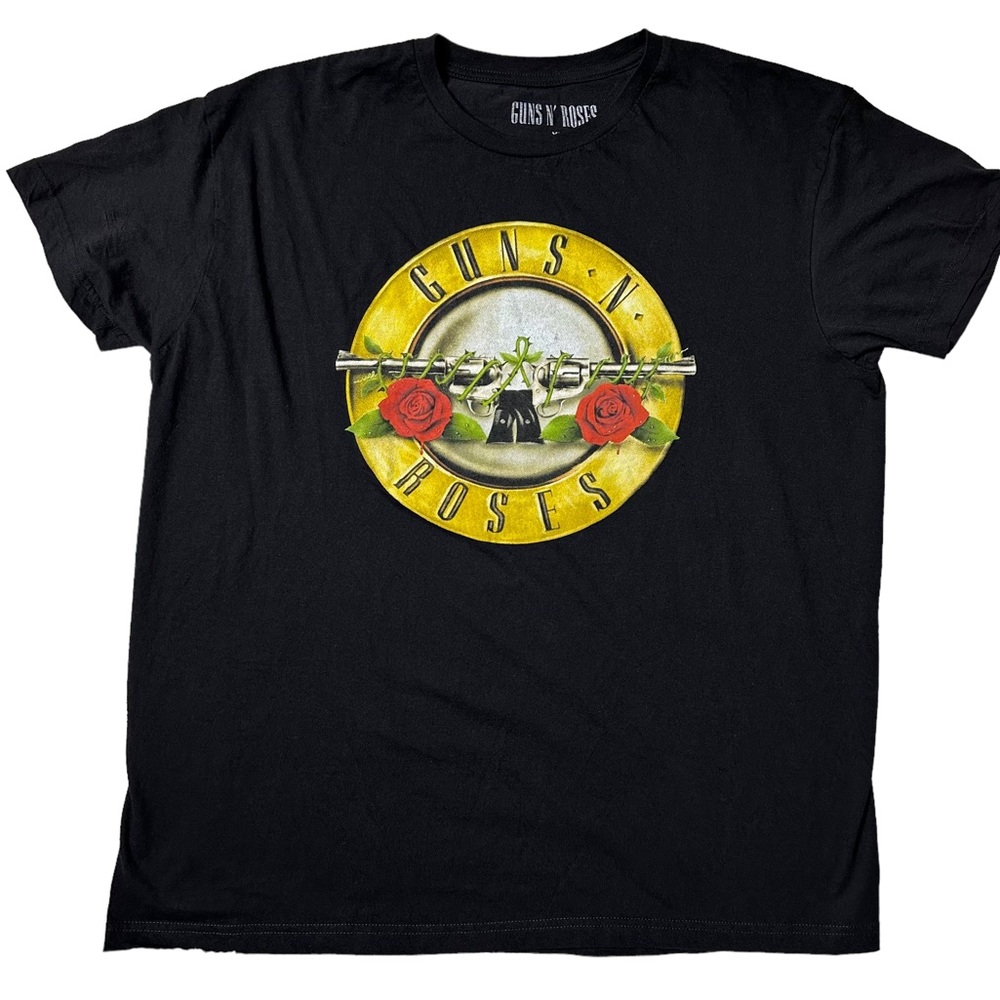 Guns N’ Roses Official Logo Graphic Band T-Shirt in Black Unisex Sz XL